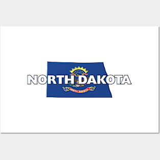 North Dakota Colored State Posters and Art